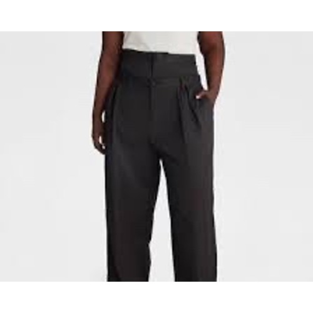 KBB by Kahlana Barfield Brown Target High Rise Fold Over Waist Pants Black XS